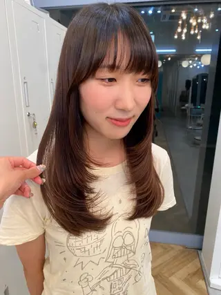 セミロング 似合わせヘア 💇🏻‍♀/マリアのヘアスタイル