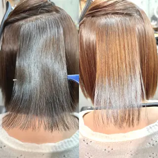 ショート カラー パーマ ヘアアレンジ ショートボブ髪質改善 縮毛矯正のプロ山道潤のヘアスタイル