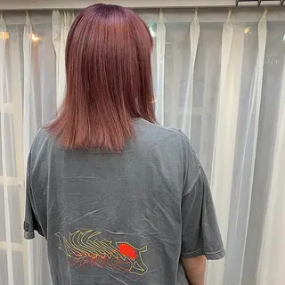 ミディアム ❤️‍🔥シールエク ＋カラー京❤️‍🔥のヘアスタイル