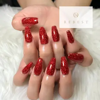 ネイル ❤️💛REBEST 京橋店のネイルデザイン