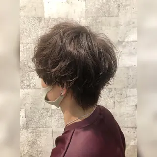 ショート パーマ メンズ ショート/レイヤー /札幌/小山内のヘアスタイル