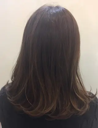 ミディアム カラー 髪質改善 LIME 長野駅のヘアスタイル