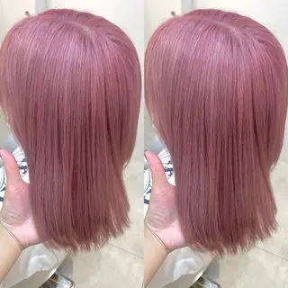 ミディアム カラー ブリーチ無しダブル カラー🦕まどかのヘアスタイル