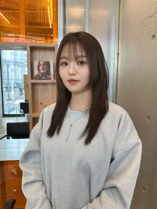 ロング カラー ヘアアレンジ REONA🪽✨薬院 レイヤーカット🫧のヘアスタイル
