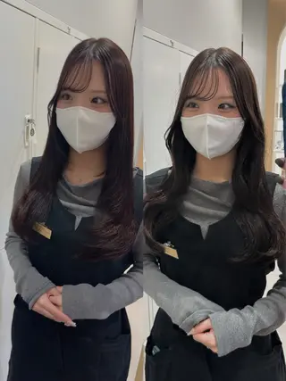 ロング 韓国ヘア、髪質改善 ✨平山大樹✨のヘアスタイル