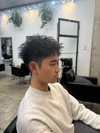 メンズ 川口開世 short cutのヘアスタイル
