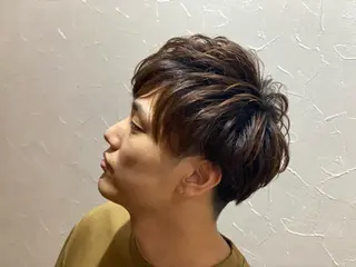 ショート パーマ メンズ 浅見 天翔のヘアスタイル