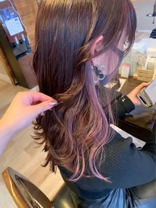 ロング コトミ【メンズ】 【曲がる縮毛矯正】のヘアスタイル