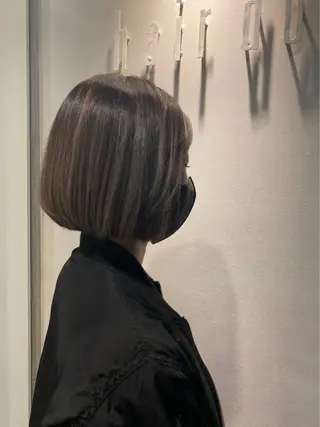 ミディアム 志村 萌のヘアスタイル