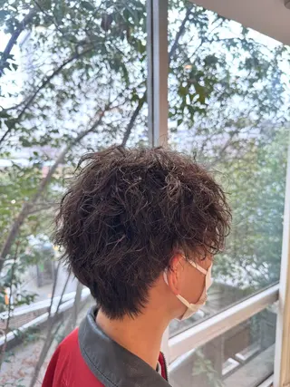 ショート パーマ メンズ 堀 舜介/メンズカットのヘアスタイル
