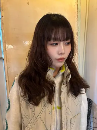 ロング ヒラカホ/ ブリーチ/似合わせのヘアスタイル