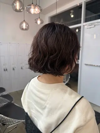 ショート パーマ 近藤 千裕のヘアスタイル