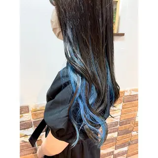 ロング カラー ヘアアレンジ 🦋エクステ/透明感 カラー🦋宮川莉央のヘアスタイル