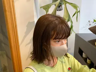 ミディアム カラー うる艶ヘア♡韓国好き 透明感　shotaのヘアスタイル