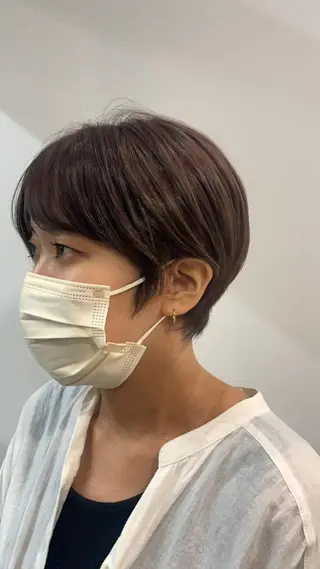 ショート カラー 韓国レイヤー✨ yasuko銀座のヘアスタイル