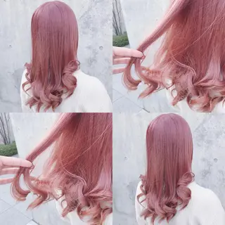 ロング カラー ヘアアレンジ メンズ キッズ マツエク・マツパ 💟Chloe原宿店 🩶ハイトーンのヘアスタイル