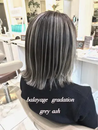 ショート カラー 山崎俊輔/髪質改善 /バレイヤージュのヘアスタイル