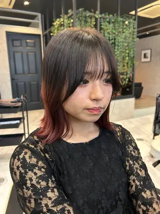 ミディアム カラー 🐺似合わせ🐺 青山健誠のヘアスタイル