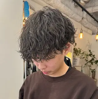 パーマ メンズ すどう あしゅりのヘアスタイル