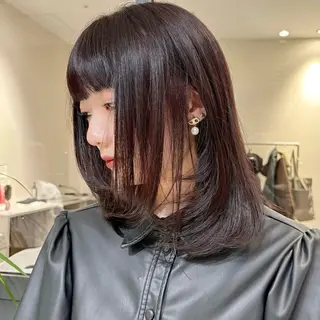 ミディアム カラー アヤカ foto 武蔵小杉のヘアスタイル