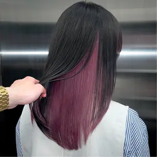 ロング ムツキ/品のある 艶カラー/のヘアスタイル