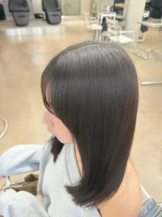 ミディアム カラー 高橋大樹/グレージュ 透明感/髪質改善のヘアスタイル