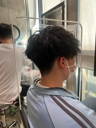 ミディアム カラー パーマ ヘアアレンジ メンズ キッズ ネイル マツエク・マツパ アイブロウ EnBlesS西宮 マンツーマン神道有基のヘアスタイル