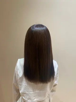 ミディアム 中島愛佳🐥⸒⸒ 縮毛矯正/艶髪カラーのヘアスタイル