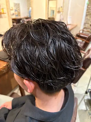 ショート カラー パーマ メンズ メンズのモテヘア☁️ はまなか✂︎COLOのヘアスタイル