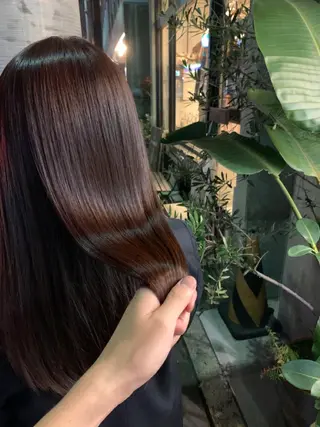 ロング 艶髪color💎髪 質改善ストレート大吉のヘアスタイル