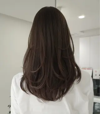 ロング カラー グレージュ/ベージュ /経堂/sana🌱のヘアスタイル