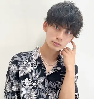 ミディアム パーマ メンズ 🧃Kawakami kotomi🧃のヘアスタイル