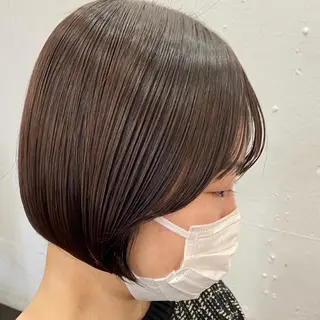 ショート カラー パーマ ヘアアレンジ メンズ キッズ ネイル マツエク・マツパ アイブロウ 久木原 ゆりのヘアスタイル