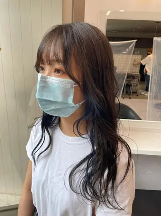 ロング カラー *モデル募集🤍横浜 透明感カラー🫧のヘアスタイル