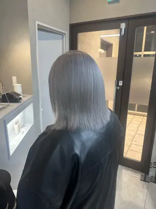 ミディアム ジゼル小倉谷内尾祐音 ケアブリーチのヘアスタイル