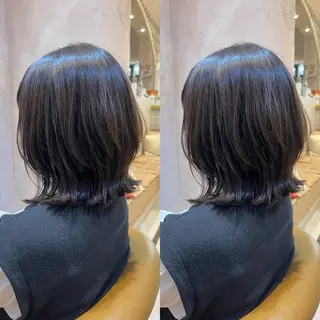 ミディアム カラー MIKU /ボブ/外ハネボブのヘアスタイル