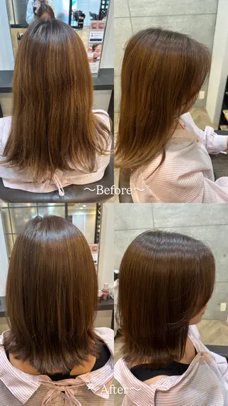 ミディアム 𝐓𝐄𝐑𝐀𝐈 𝐇𝐀𝐍𝐎𝐍のヘアスタイル