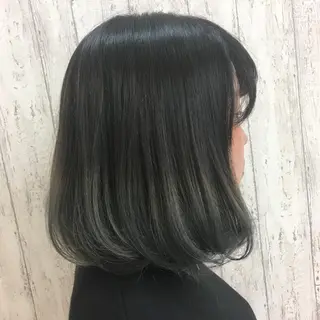 ミディアム カラー Kaede .のヘアスタイル