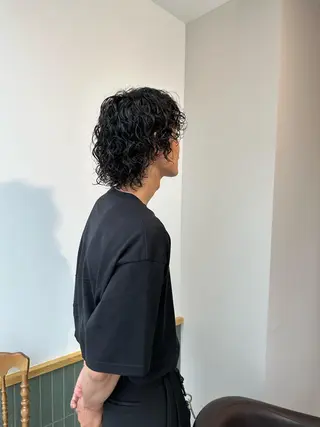 ミディアム カラー パーマ メンズ キッズ オトナヘア🌸 harukaのヘアスタイル