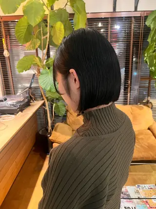 ショート 似合わせカット✂︎ 艶カラー・*:湊七海のヘアスタイル