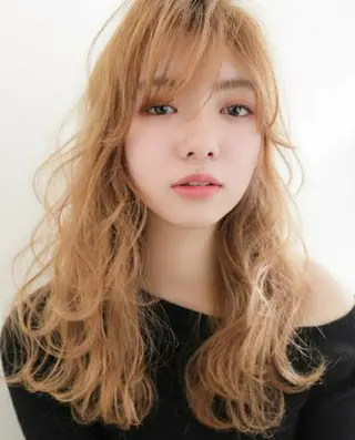ロング カラー パーマ ヘアアレンジ ✂️✂️徳　田✂️ ✂️のヘアスタイル