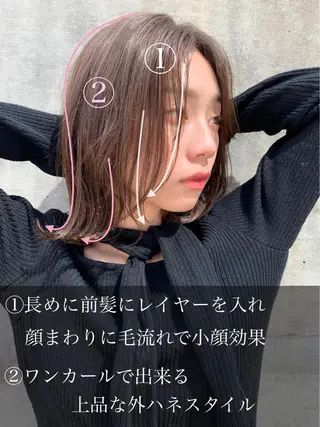ミディアム 鈴木 一貴のヘアスタイル