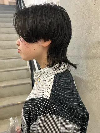 ショート パーマ ミヤギ リュウキのヘアスタイル