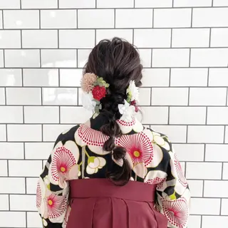 ロング ヘアアレンジ お洒落パーマ/ 艶カラー/michiのヘアスタイル