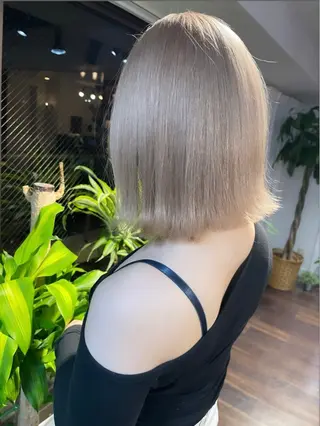 ミディアム カラー ヘアアレンジ 髪質改善/レイヤー 縮毛矯正/ケラチン耀のヘアスタイル