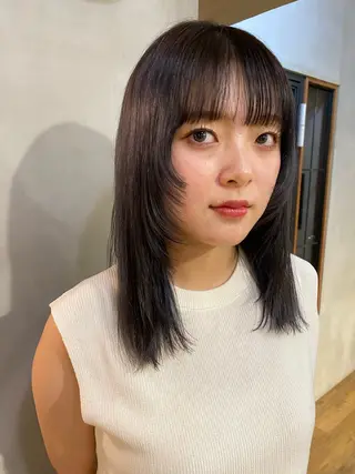 セミロング 齋藤 リクのヘアスタイル