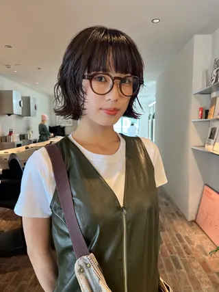 ショート パーマ ショートカット 塚本航のヘアスタイル