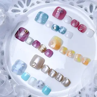 ネイル 𝑬𝑹𝑰𝑲𝑨 𓂃🎀𓈒𓏸のネイルデザイン