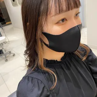 セミロング equal銀座 黒田💚のヘアスタイル