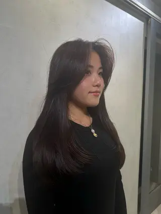 ロング 海外レイヤー鯉渕 【海外風メンズも◎】のヘアスタイル